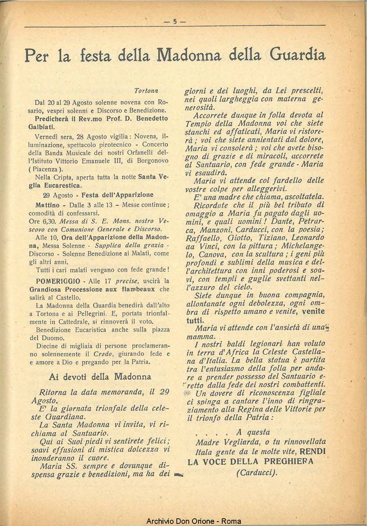 La piccola Opera della Divina Provvidenza, 31, 08, 01-08-1936, pagina 7