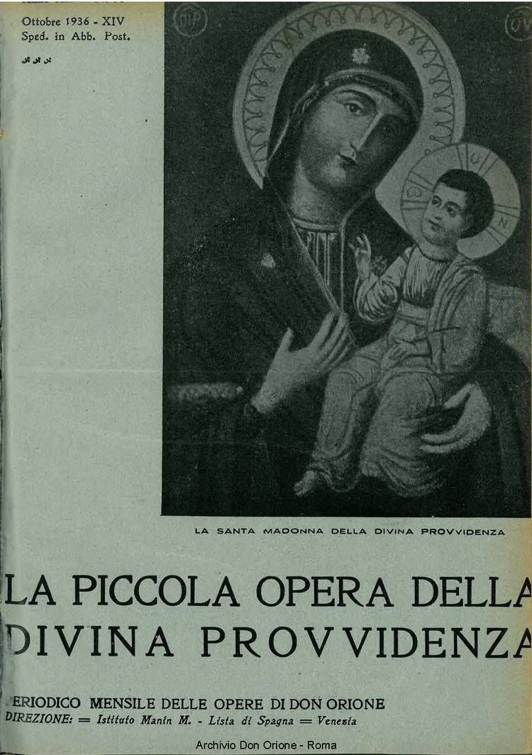 La piccola Opera della Divina Provvidenza, 31, 10, 01-10-1936, pagina 1