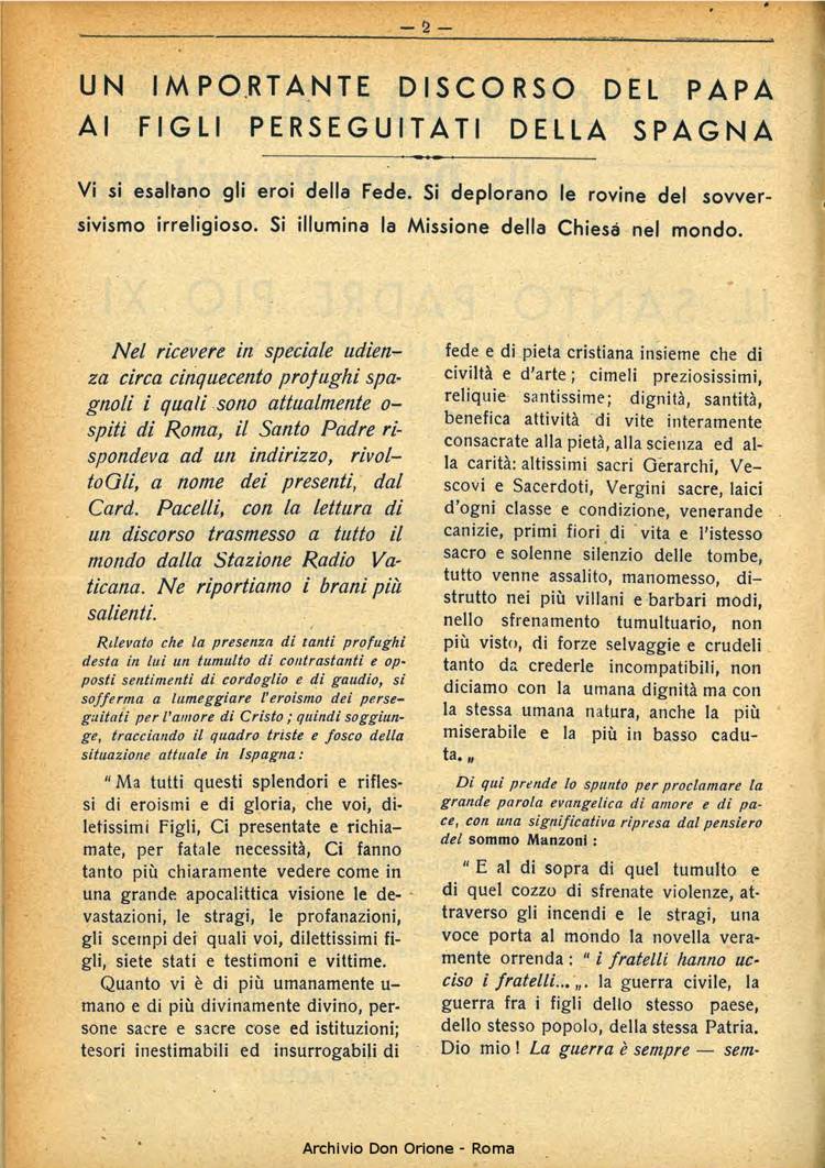 La piccola Opera della Divina Provvidenza, 31, 10, 01-10-1936, pagina 4