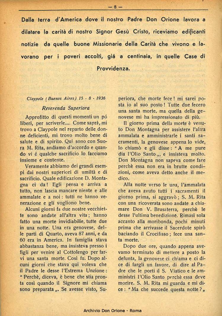 La piccola Opera della Divina Provvidenza, 31, 10, 01-10-1936, pagina 10