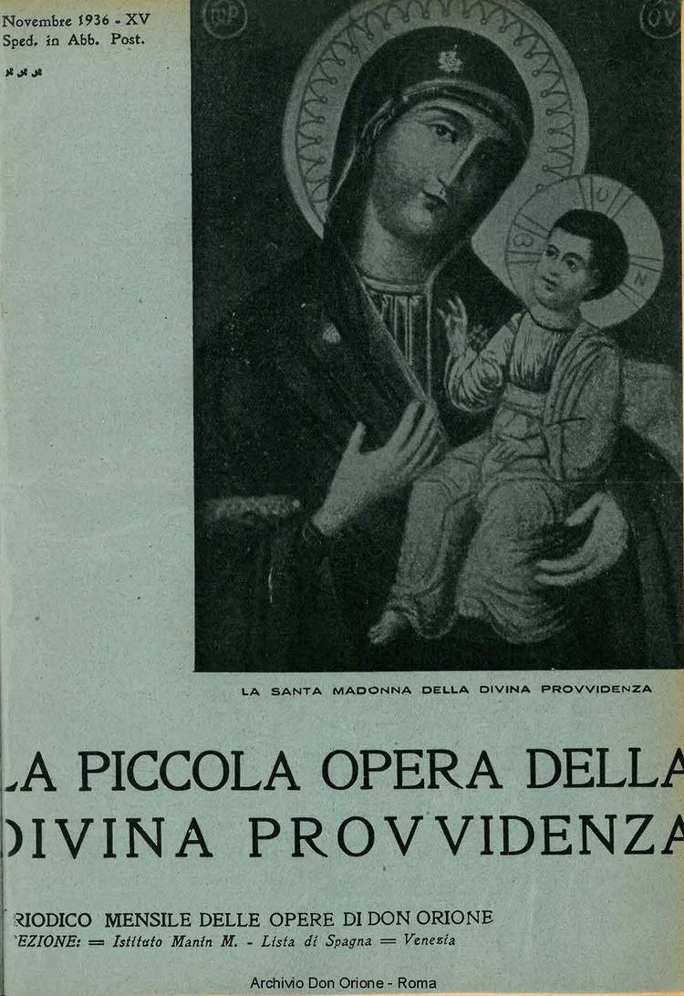 La piccola Opera della Divina Provvidenza, 31, 11, 01-11-1936, pagina 1
