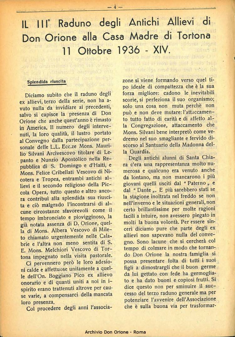 La piccola Opera della Divina Provvidenza, 31, 11, 01-11-1936, pagina 6