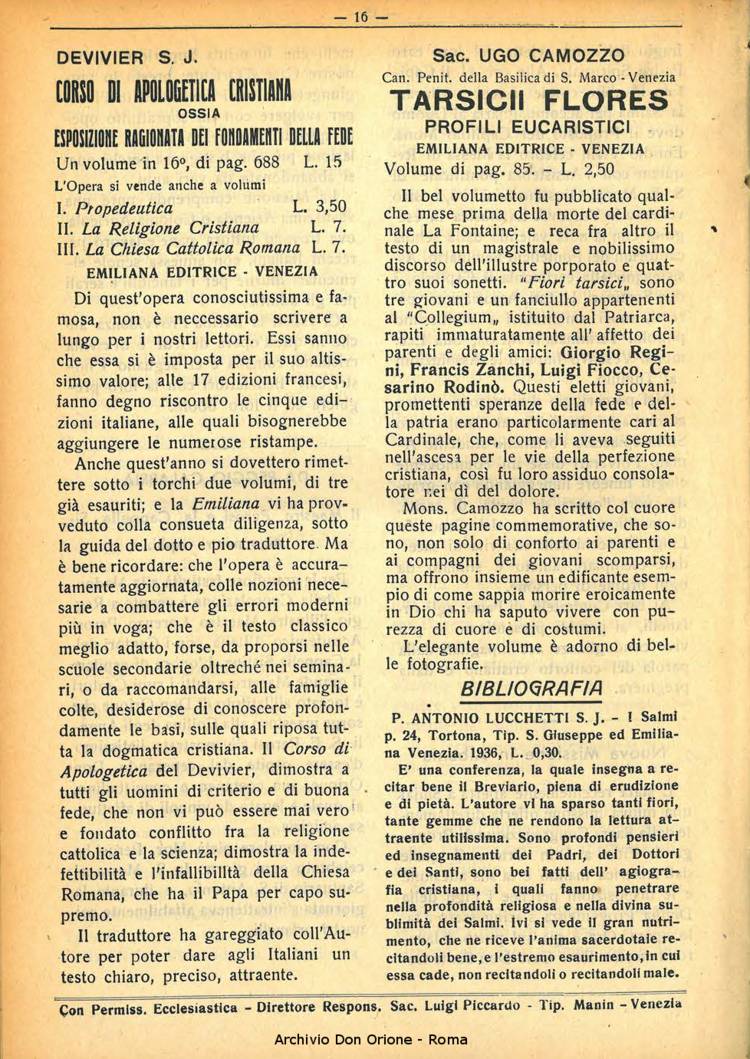 La piccola Opera della Divina Provvidenza, 31, 11, 01-11-1936, pagina 18