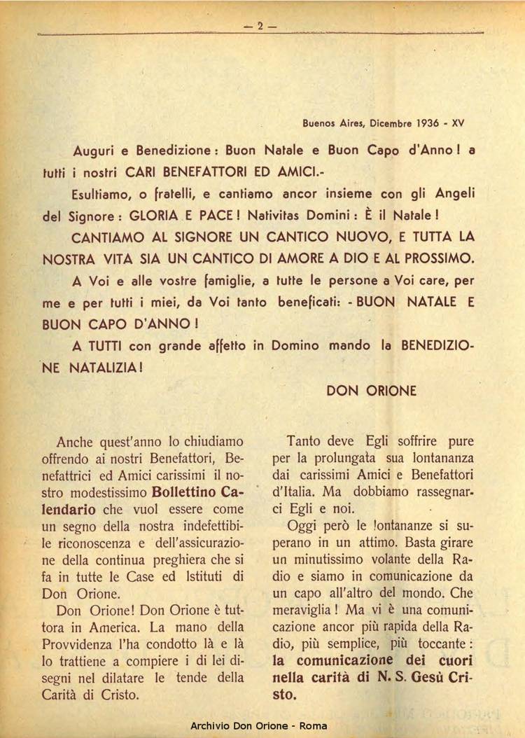 La piccola Opera della Divina Provvidenza, 31, 12, 01-12-1936, pagina 2