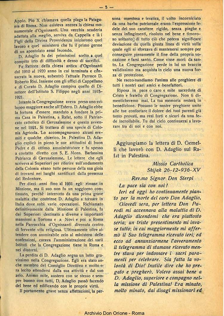 La piccola Opera della Divina Provvidenza, 32, 01, 01-01-1937, pagina 5