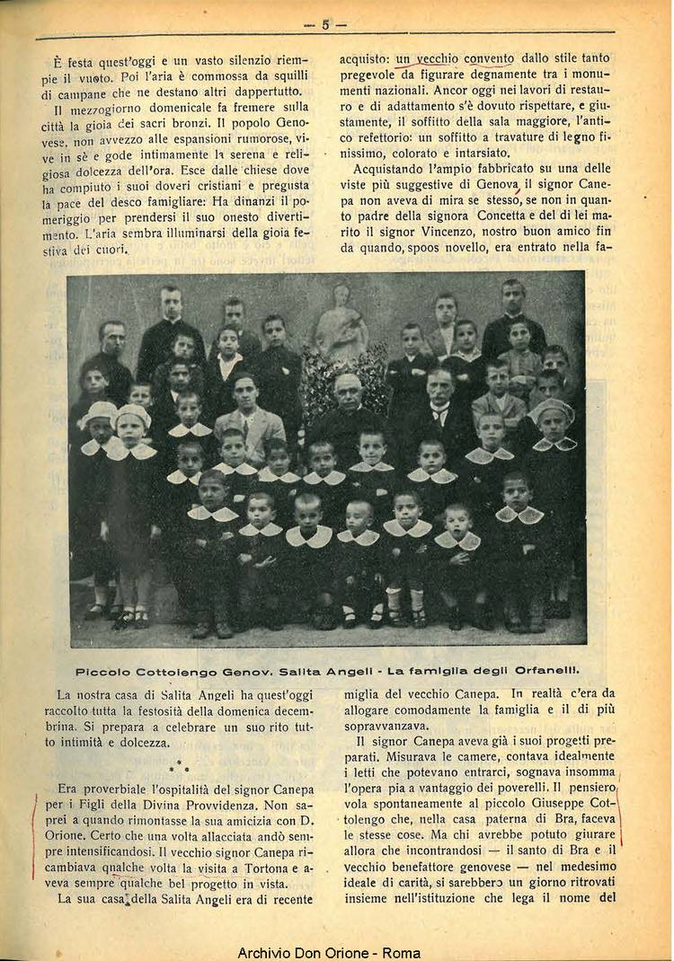 La piccola Opera della Divina Provvidenza, 32, 02, 01-02-1937, pagina 5