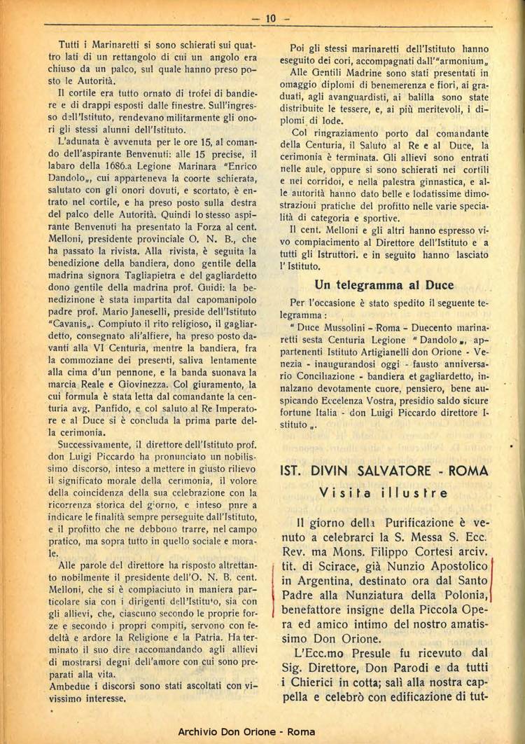 La piccola Opera della Divina Provvidenza, 32, 02, 01-02-1937, pagina 10