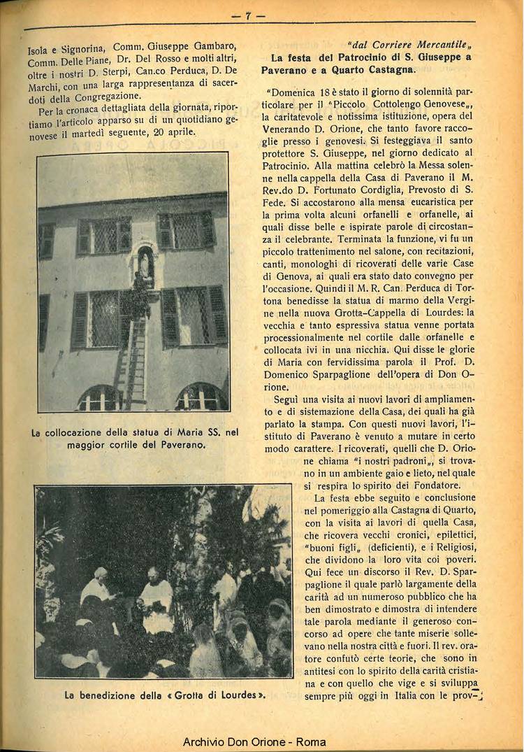 La piccola Opera della Divina Provvidenza, 32, 05, 01-05-1937, pagina 7