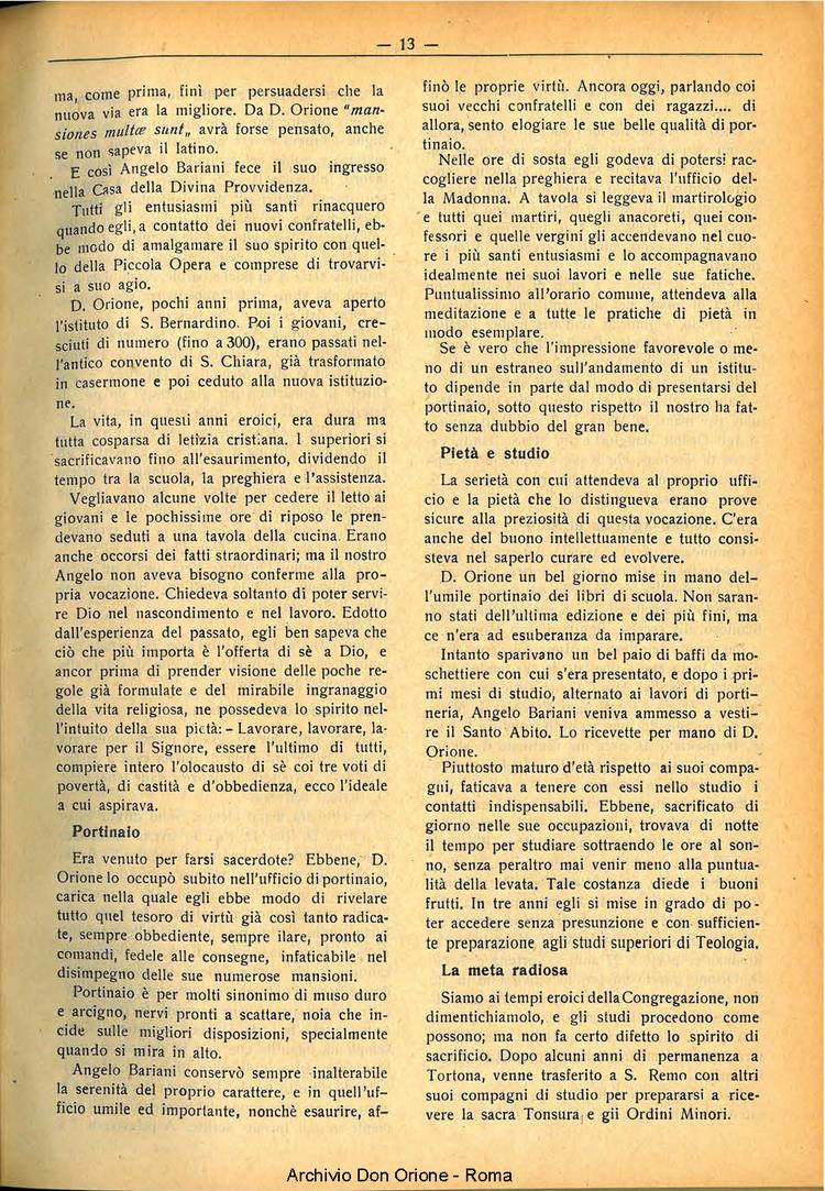 La piccola Opera della Divina Provvidenza, 32, 05, 01-05-1937, pagina 13