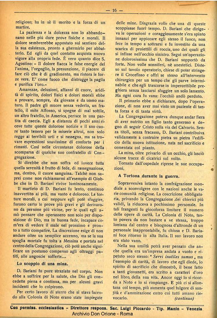 La piccola Opera della Divina Provvidenza, 32, 05, 01-05-1937, pagina 16