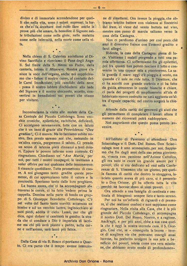 La piccola Opera della Divina Provvidenza, 32, 06, 01-06-1937, pagina 6