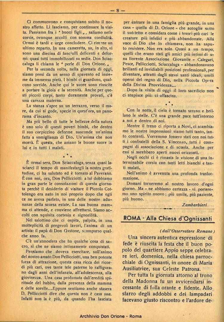 La piccola Opera della Divina Provvidenza, 32, 06, 01-06-1937, pagina 8
