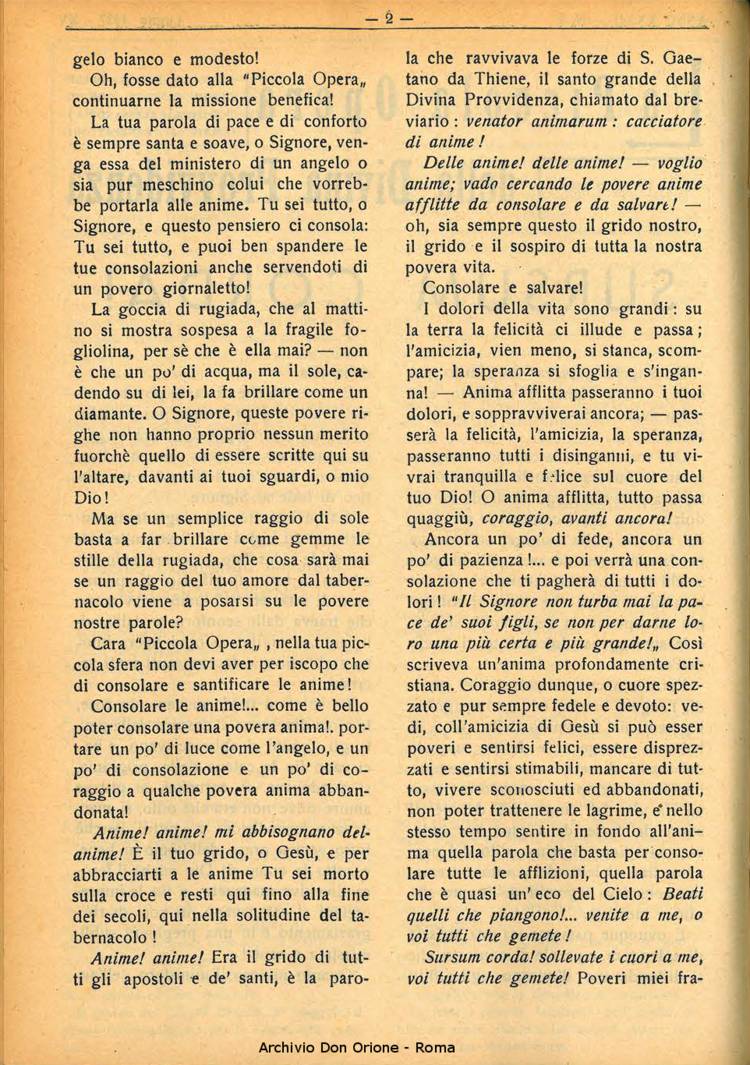 La piccola Opera della Divina Provvidenza, 32, 07, 01-07-1937, pagina 2