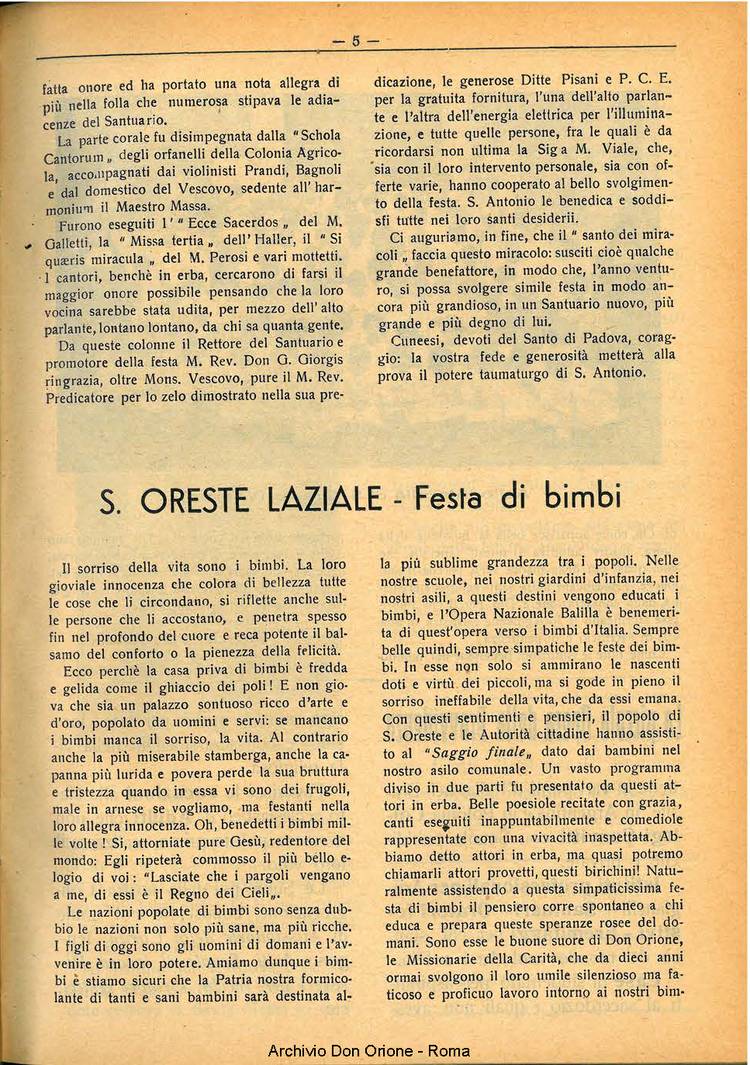 La piccola Opera della Divina Provvidenza, 32, 07, 01-07-1937, pagina 5