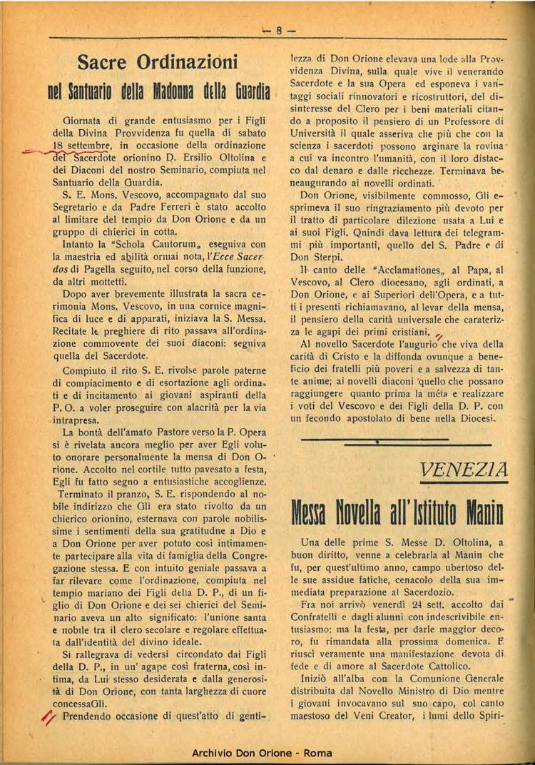 La piccola Opera della Divina Provvidenza, 32, 10, 01-10-1937, pagina 8