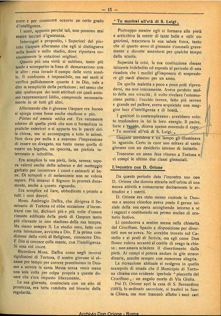 La piccola Opera della Divina Provvidenza, 32, 10, 01-10-1937, pagina 15