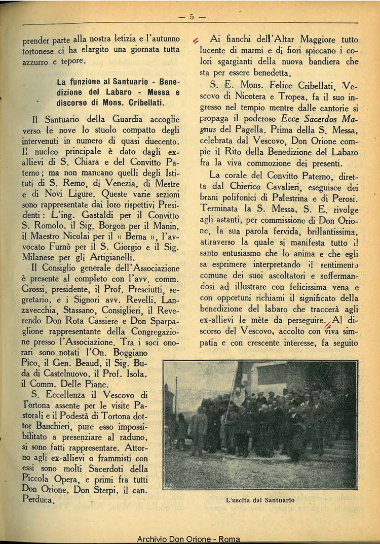 La piccola Opera della Divina Provvidenza, 32, 11, 01-11-1937, pagina 5