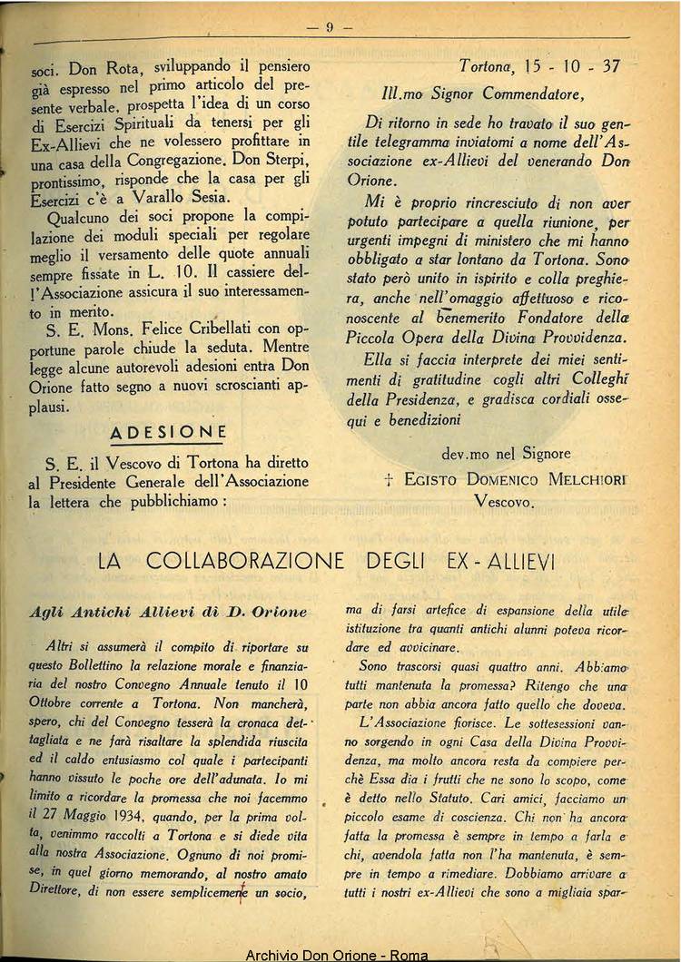La piccola Opera della Divina Provvidenza, 32, 11, 01-11-1937, pagina 9
