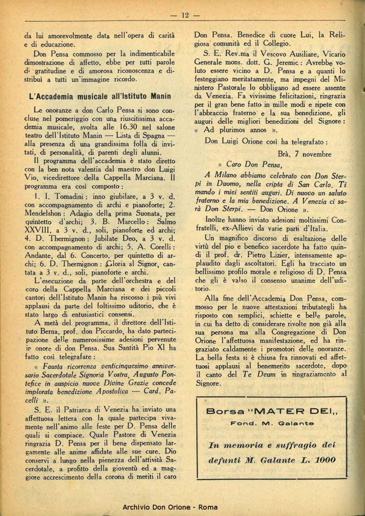 La piccola Opera della Divina Provvidenza, 32, 11, 01-11-1937, pagina 12
