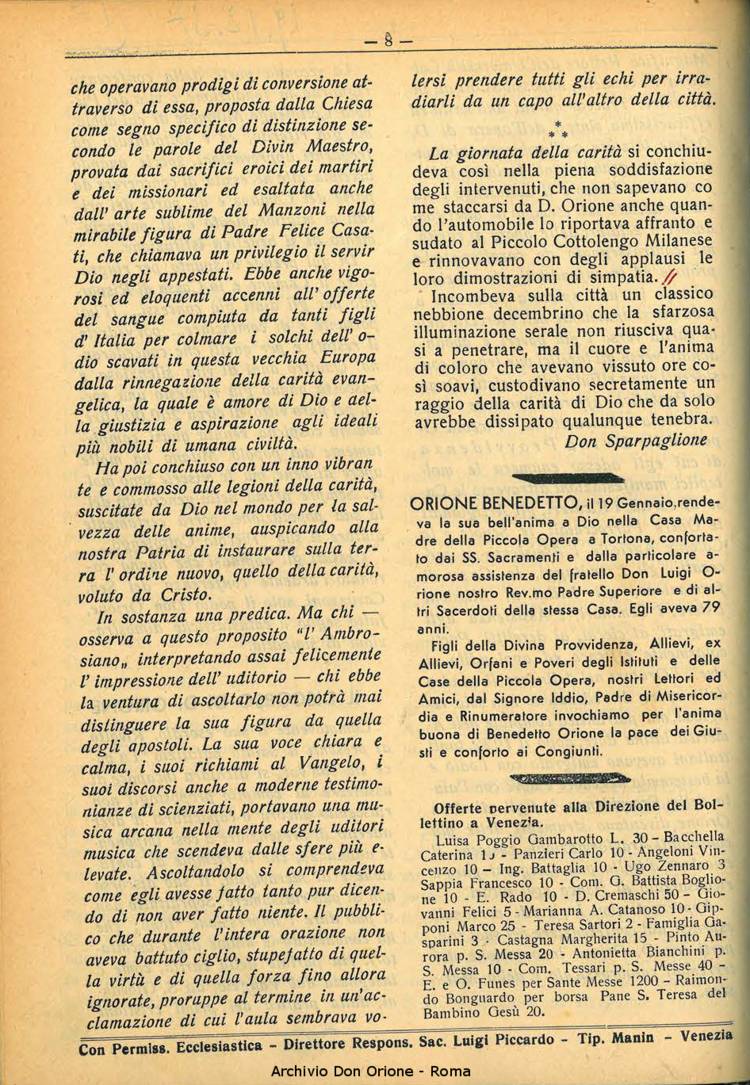 La piccola Opera della Divina Provvidenza, 33, 01, 01-02-1938, pagina 10
