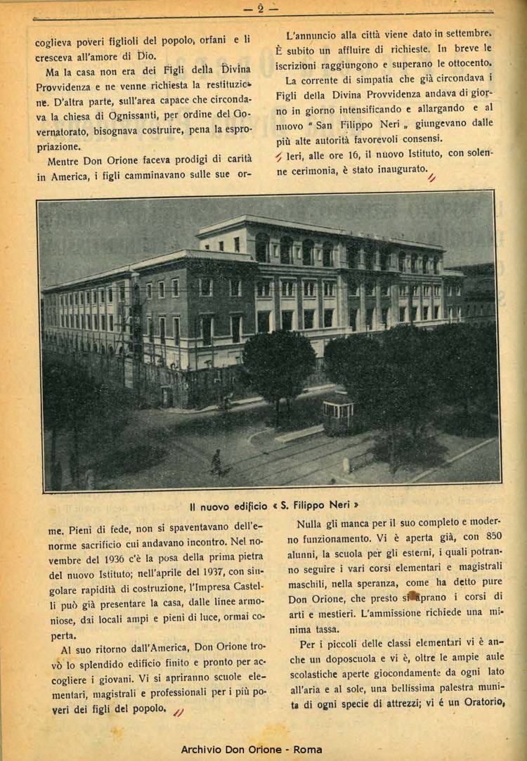La piccola Opera della Divina Provvidenza, 33, 02, 01-02-1938, pagina 4