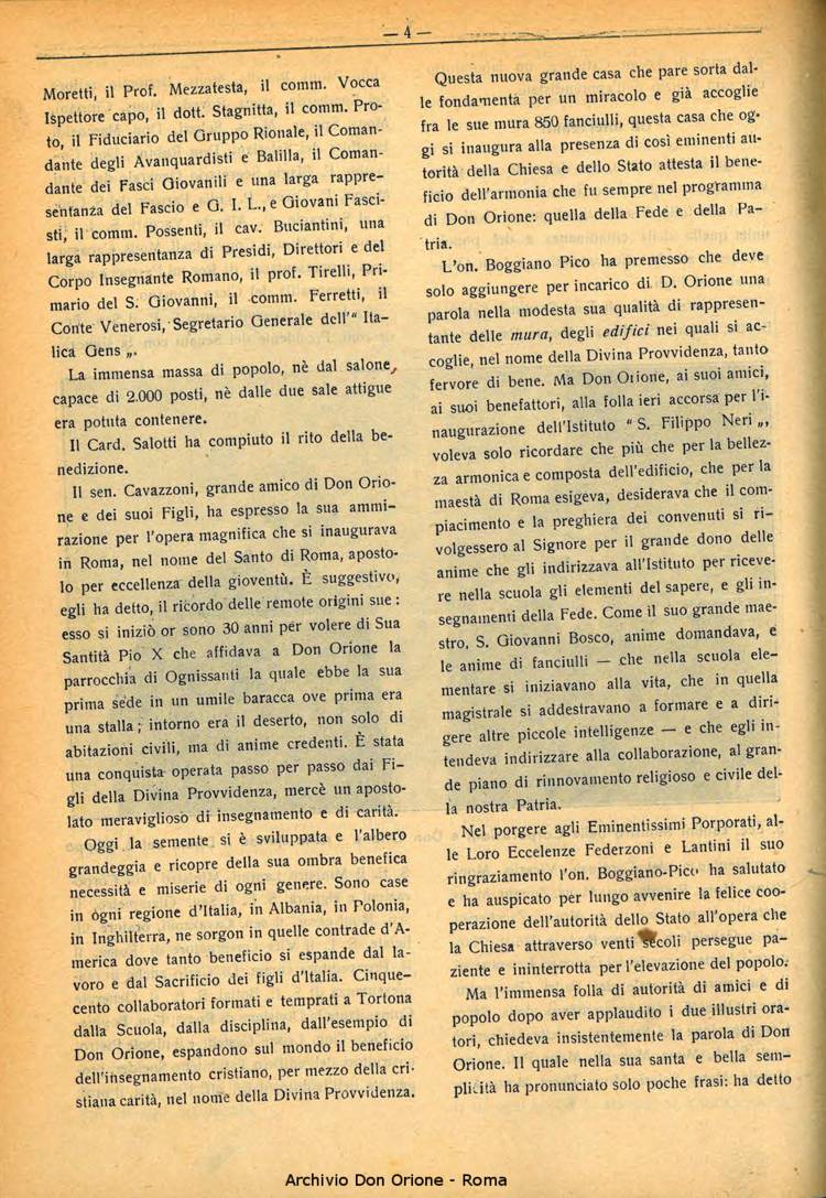 La piccola Opera della Divina Provvidenza, 33, 02, 01-02-1938, pagina 6