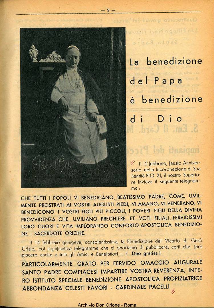 La piccola Opera della Divina Provvidenza, 33, 02, 01-02-1938, pagina 11