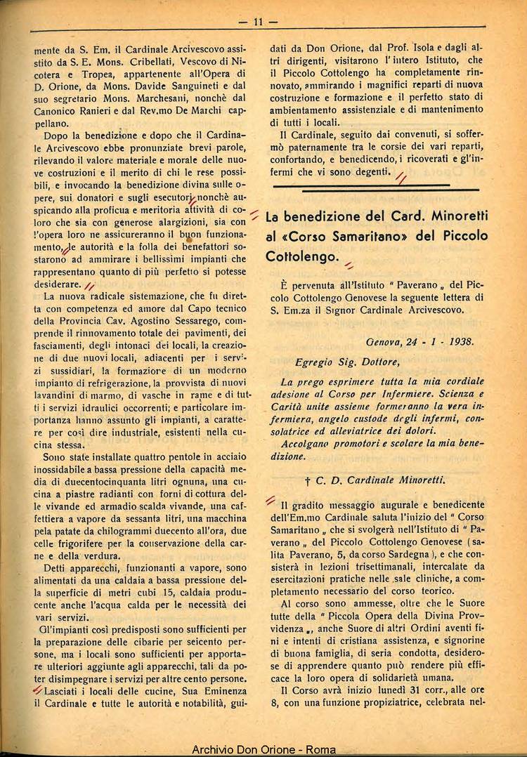 La piccola Opera della Divina Provvidenza, 33, 02, 01-02-1938, pagina 13