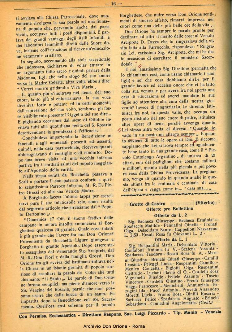 La piccola Opera della Divina Provvidenza, 33, 02, 01-02-1938, pagina 18