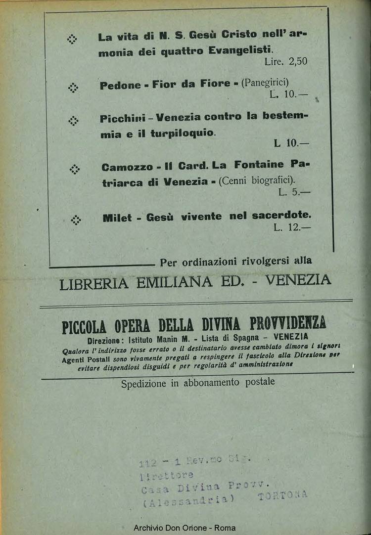 La piccola Opera della Divina Provvidenza, 33, 02, 01-02-1938, pagina 20