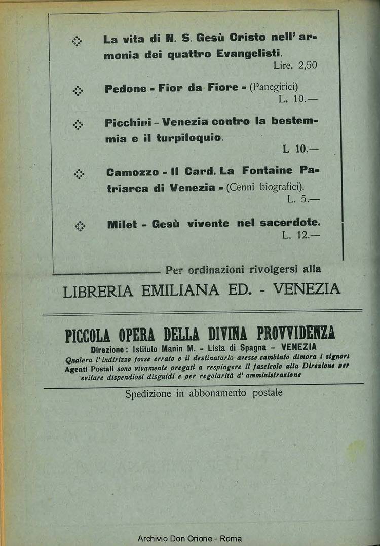 La piccola Opera della Divina Provvidenza, 33, 03, 01-03-1983, pagina 20