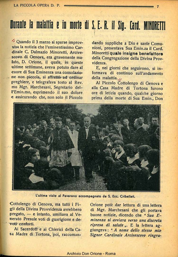 La piccola Opera della Divina Provvidenza, 33, 04, 01-04-1938, pagina 9