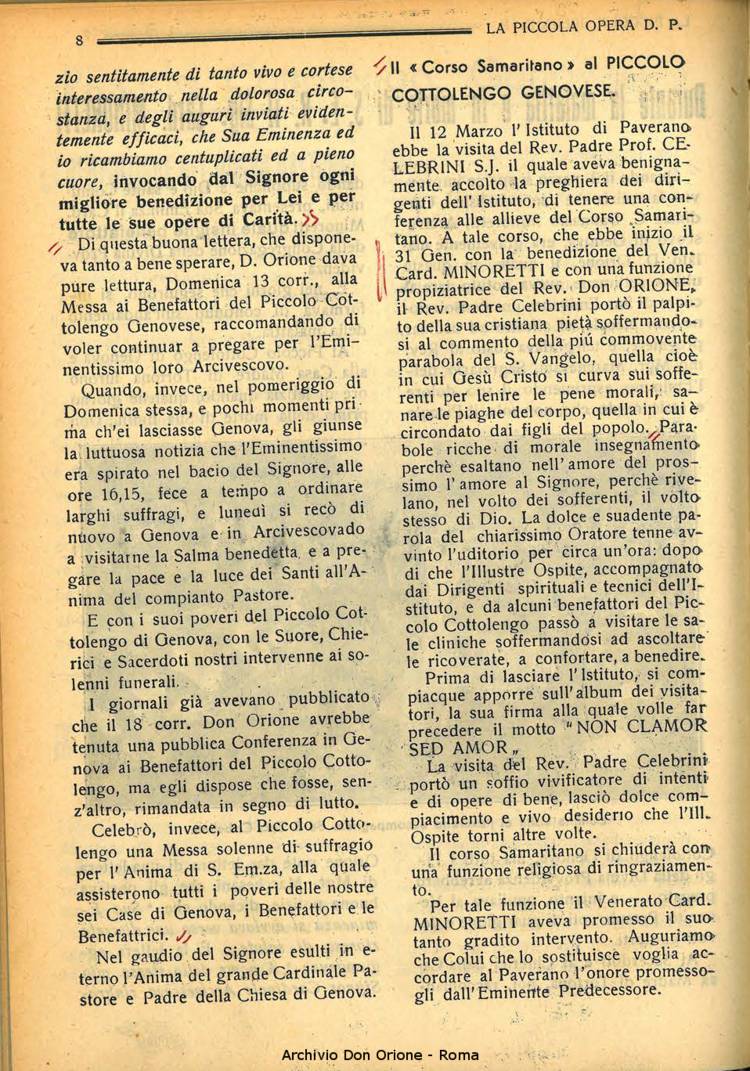La piccola Opera della Divina Provvidenza, 33, 04, 01-04-1938, pagina 10