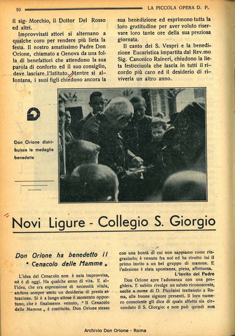 La piccola Opera della Divina Provvidenza, 33, 04, 01-04-1938, pagina 12