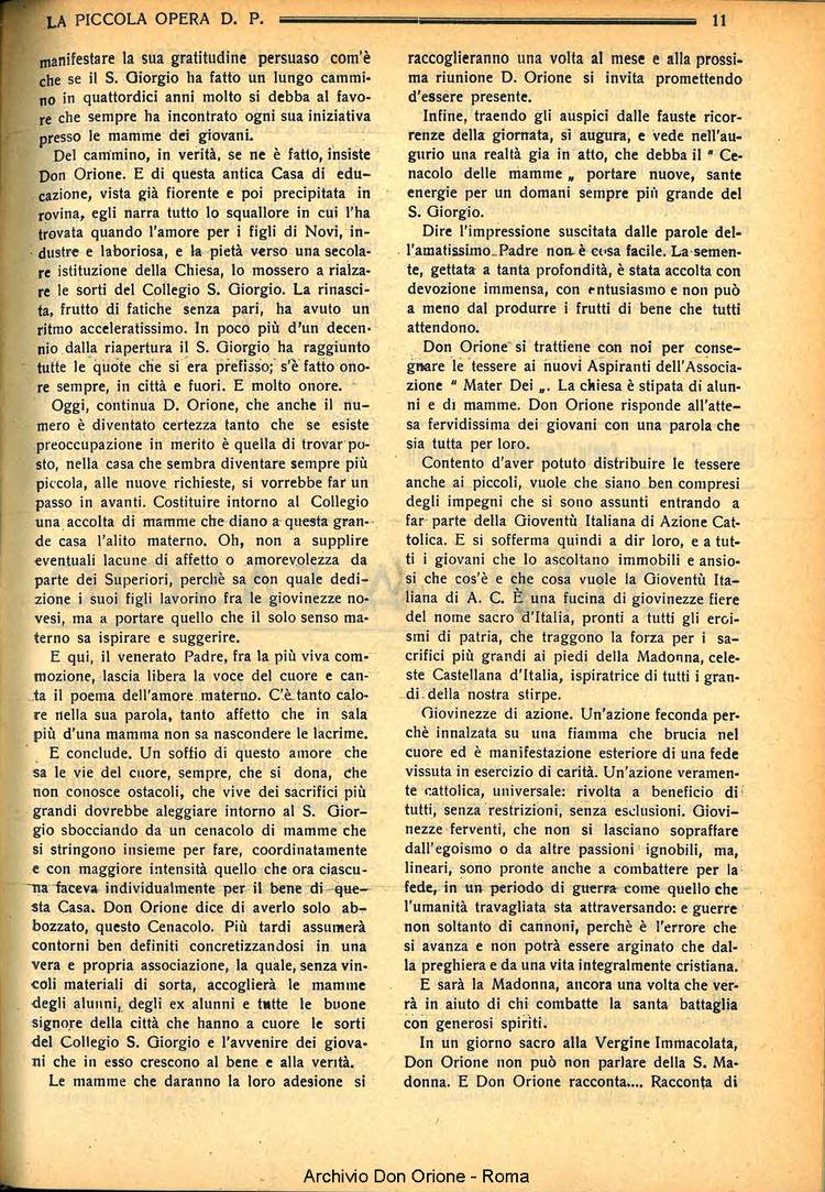 La piccola Opera della Divina Provvidenza, 33, 04, 01-04-1938, pagina 13