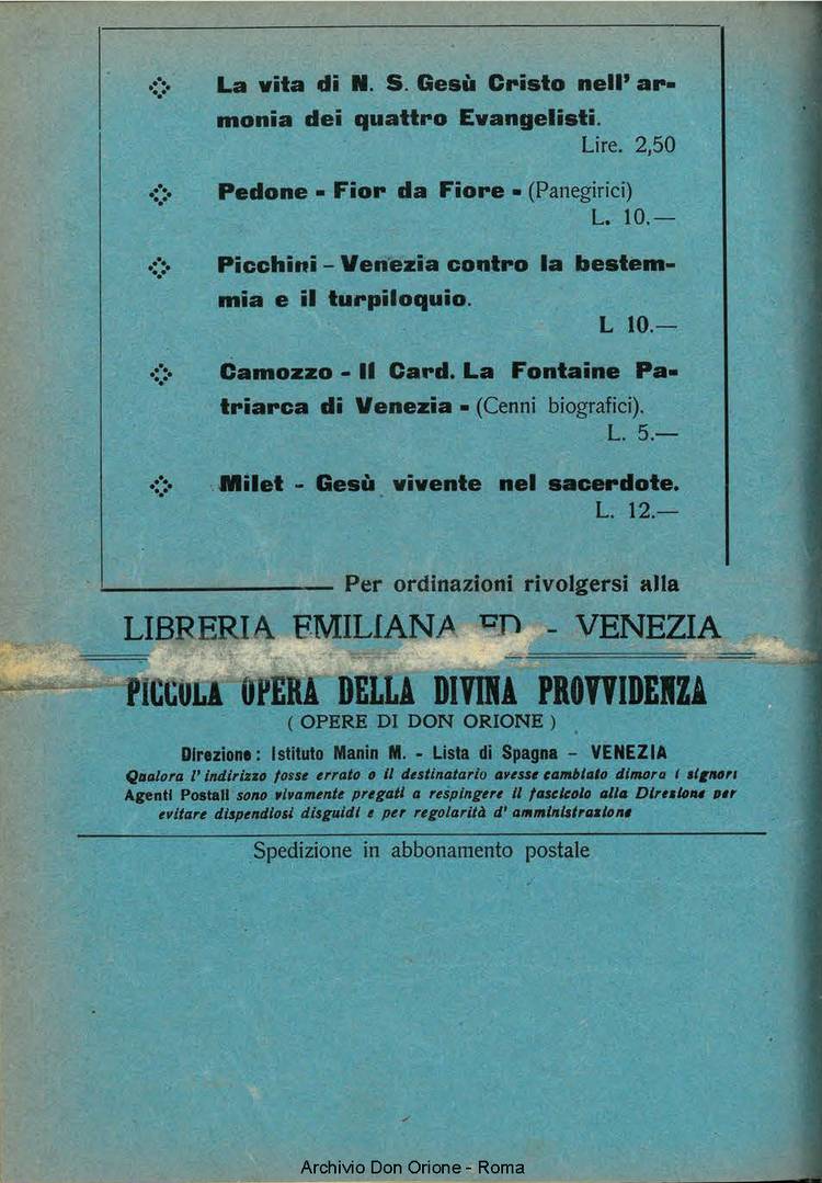 La piccola Opera della Divina Provvidenza, 33, 04, 01-04-1938, pagina 20