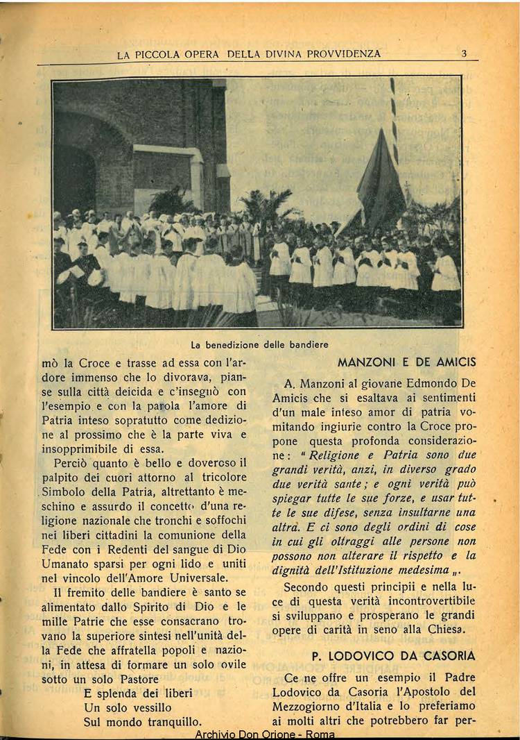 La piccola Opera della Divina Provvidenza, 33, 05, 01-05-1938, pagina 5