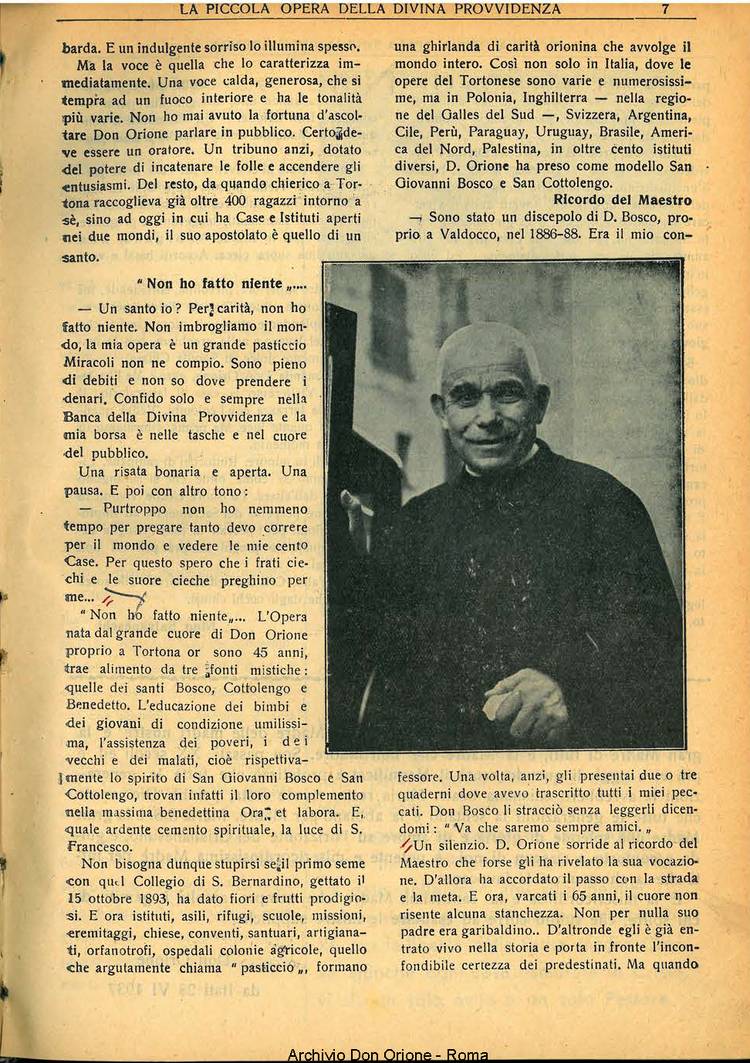 La piccola Opera della Divina Provvidenza, 33, 05, 01-05-1938, pagina 9
