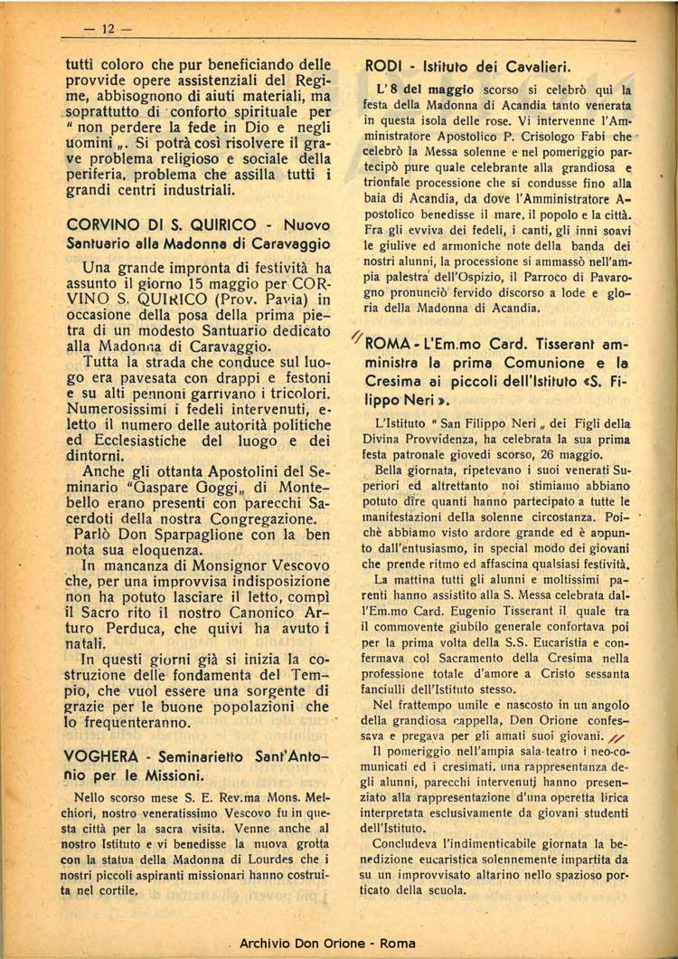 La piccola Opera della Divina Provvidenza, 33, 06, 01-06-1938, pagina 14