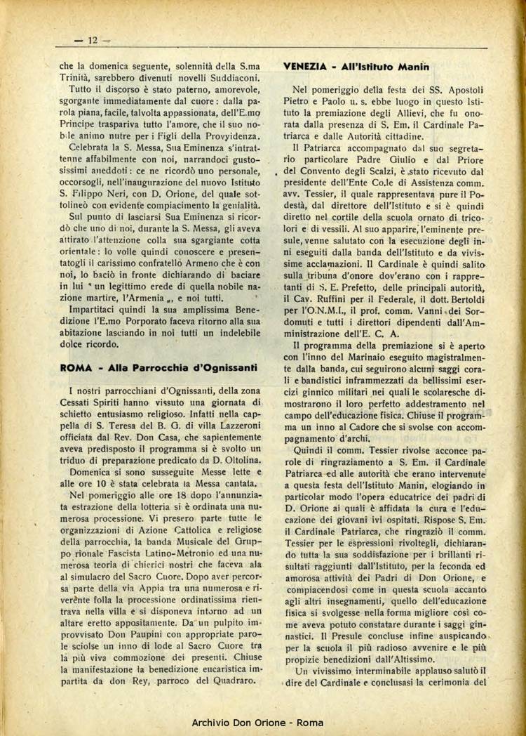 La piccola Opera della Divina Provvidenza, 33, 07, 01-07-1938, pagina 14