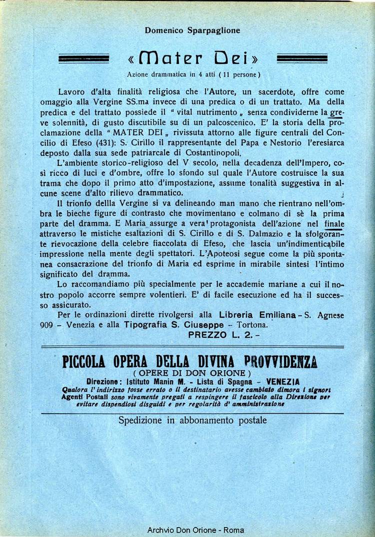 La piccola Opera della Divina Provvidenza, 33, 07, 01-07-1938, pagina 20