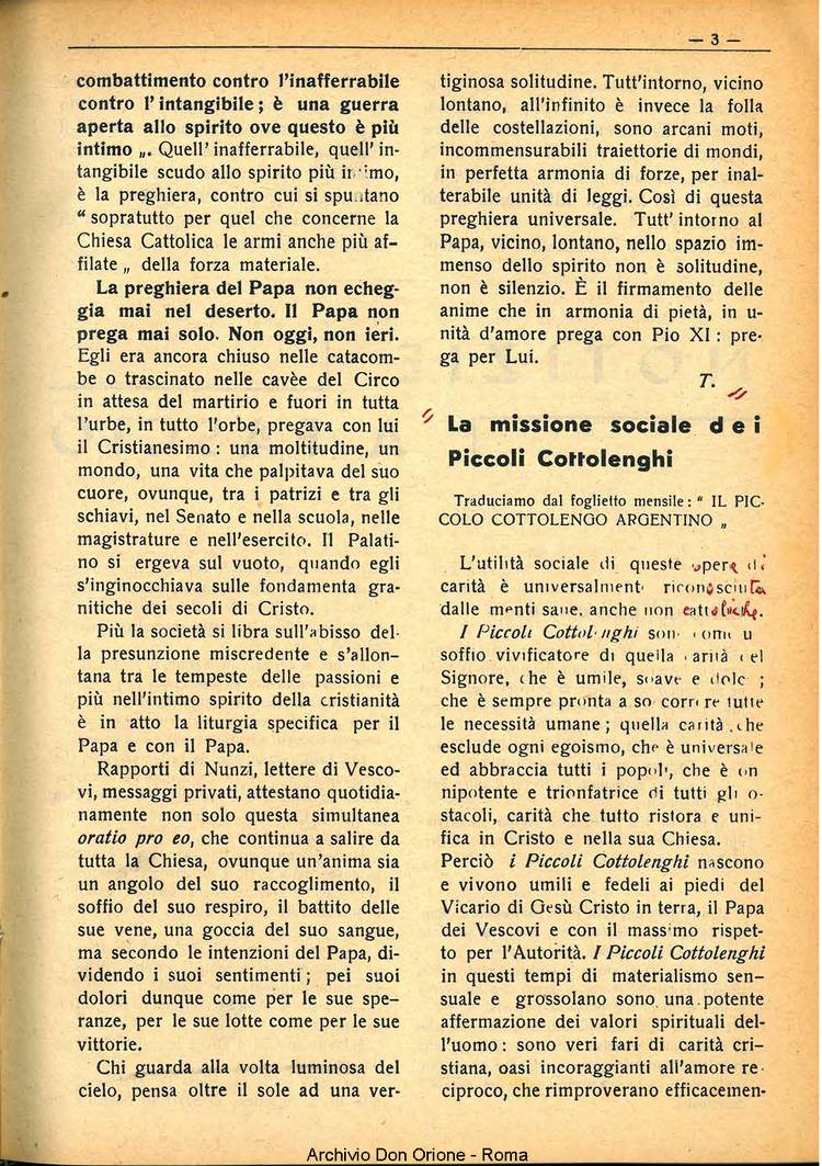 La piccola Opera della Divina Provvidenza, 33, 08, 01-08-1938, pagina 5