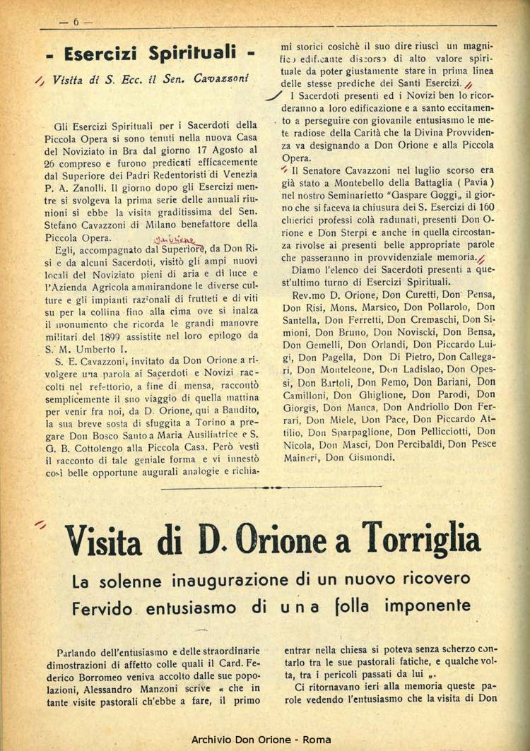 La piccola Opera della Divina Provvidenza, 33, 09, 01-09-1938, pagina 8