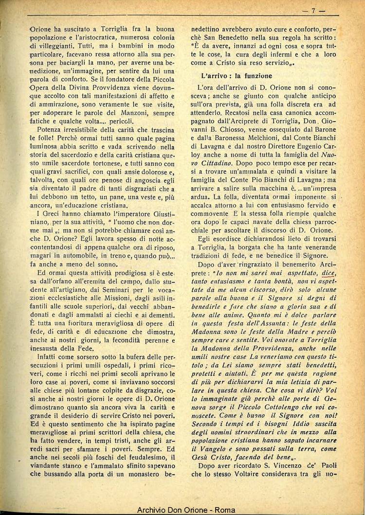 La piccola Opera della Divina Provvidenza, 33, 09, 01-09-1938, pagina 9