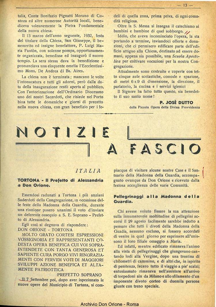La piccola Opera della Divina Provvidenza, 33, 09, 01-09-1938, pagina 15
