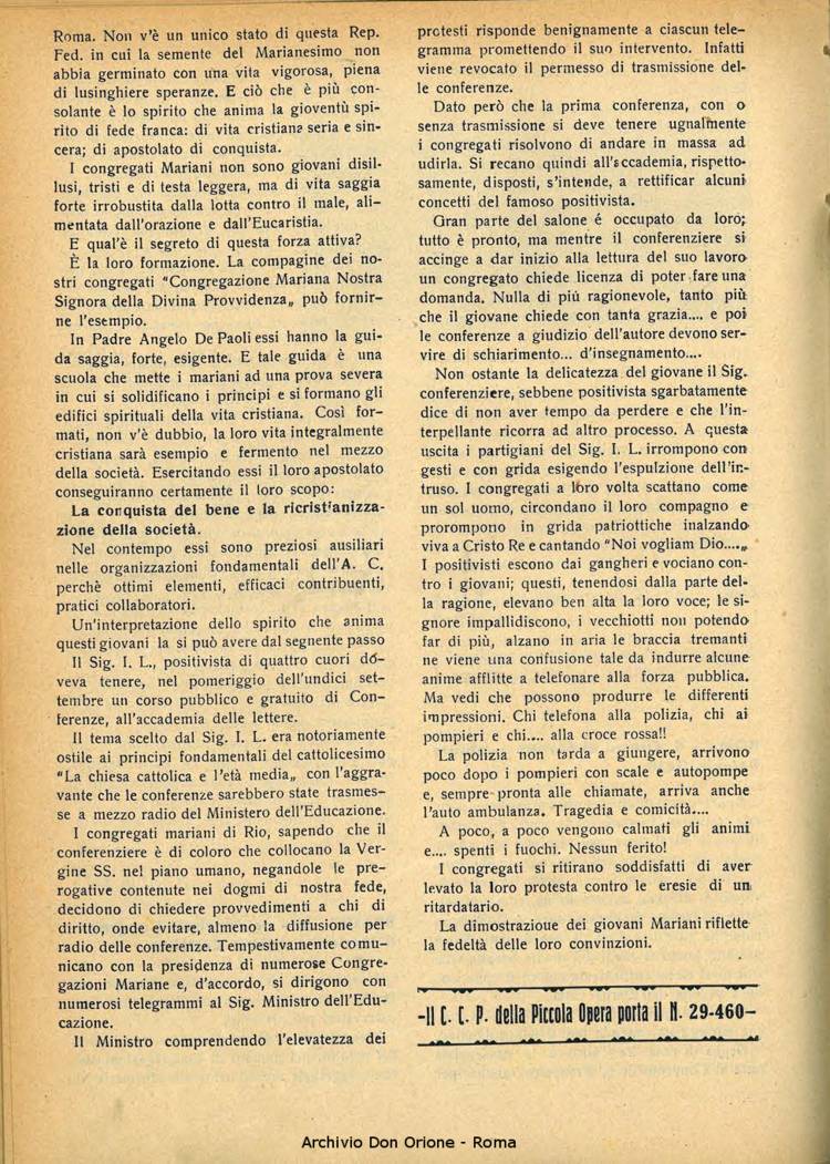 La piccola Opera della Divina Provvidenza, 33, 10, 01-10-1938, pagina 16