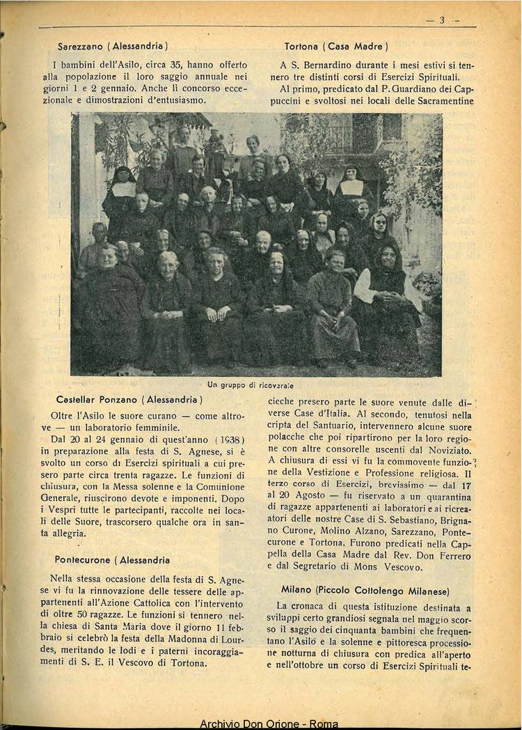 La piccola Opera della Divina Provvidenza, 33, 11, 01-11-1938, pagina 5