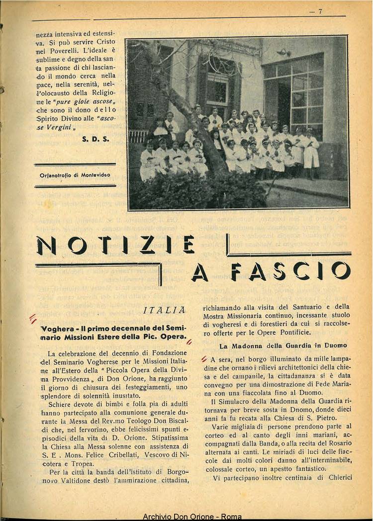 La piccola Opera della Divina Provvidenza, 33, 11, 01-11-1938, pagina 9