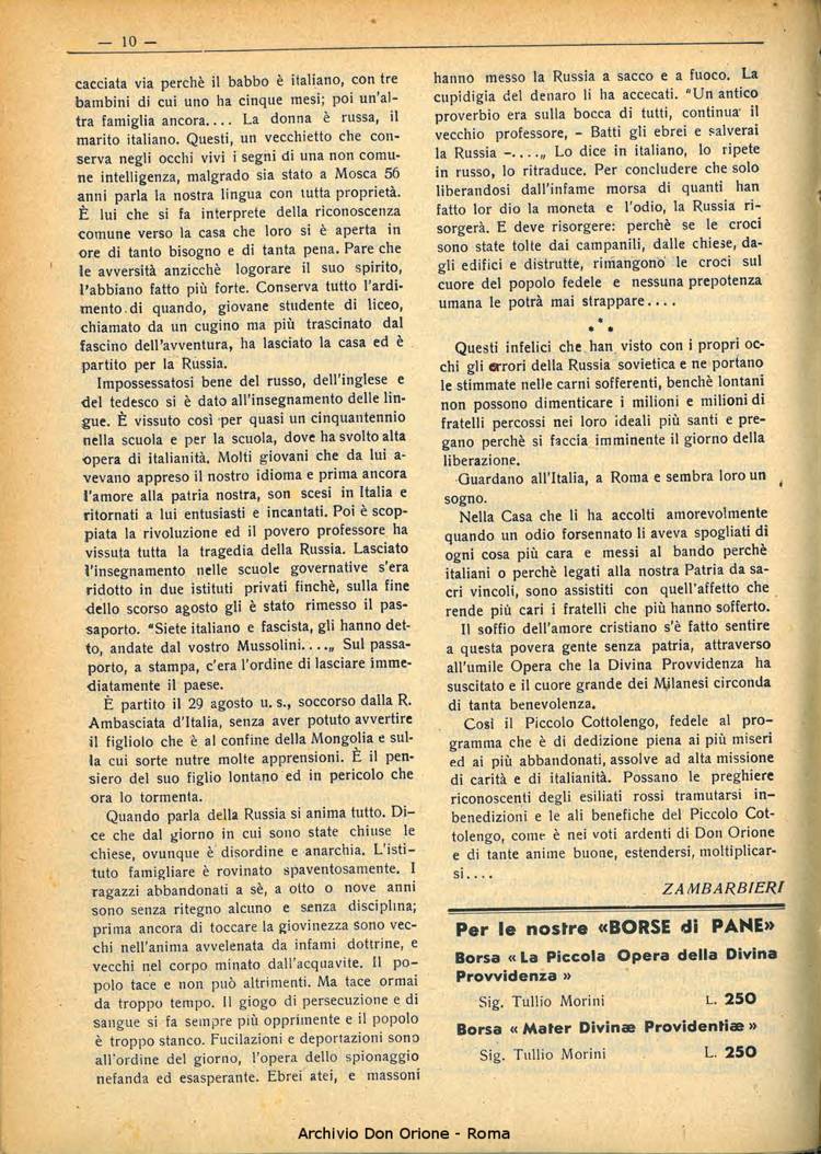La piccola Opera della Divina Provvidenza, 33, 11, 01-11-1938, pagina 12