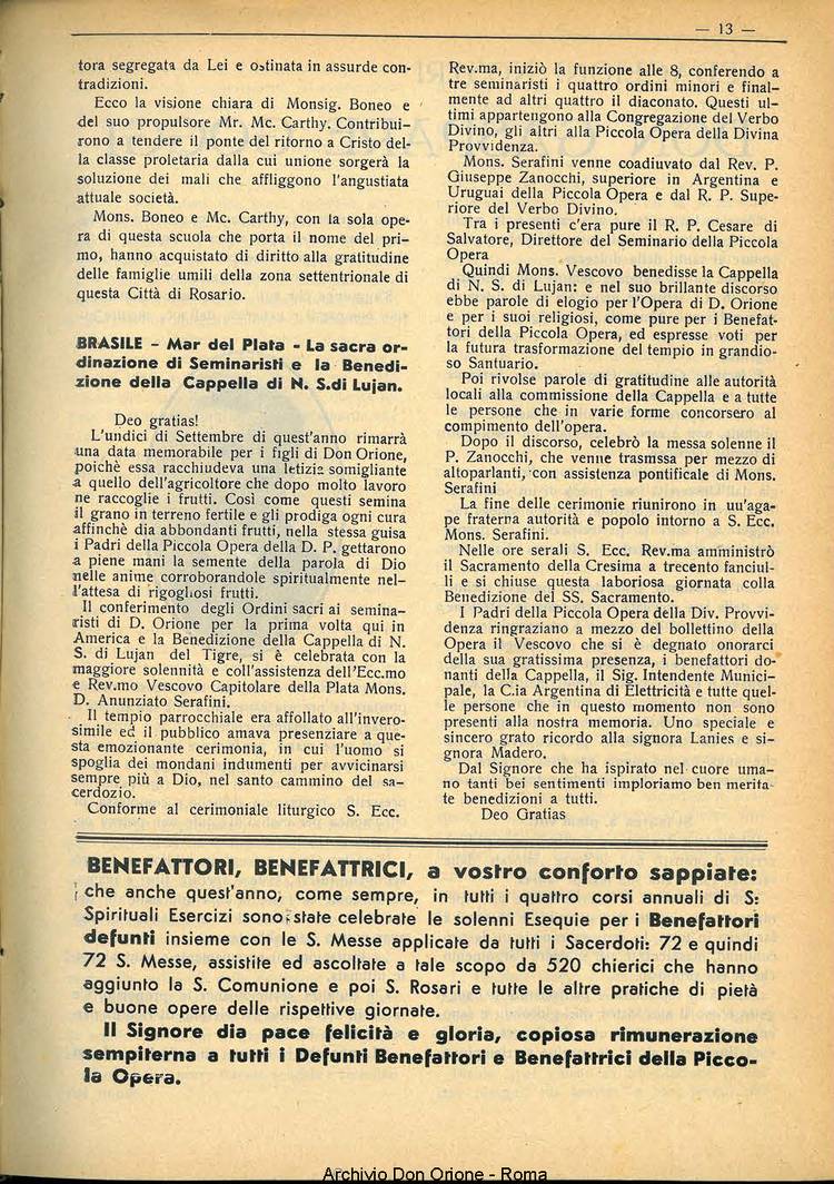 La piccola Opera della Divina Provvidenza, 33, 11, 01-11-1938, pagina 15